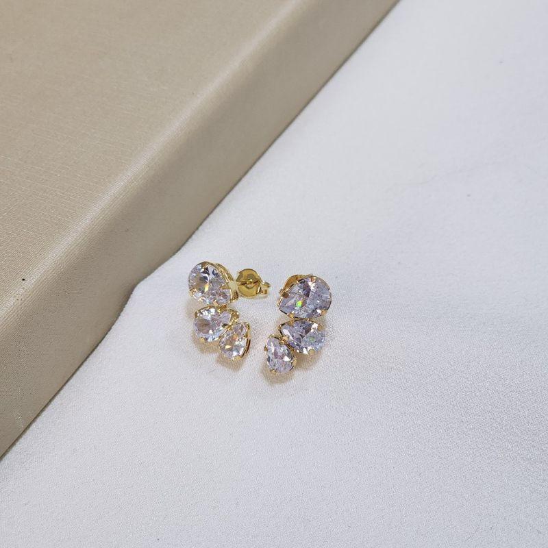 Brinco Earcuff Gota Zircônia