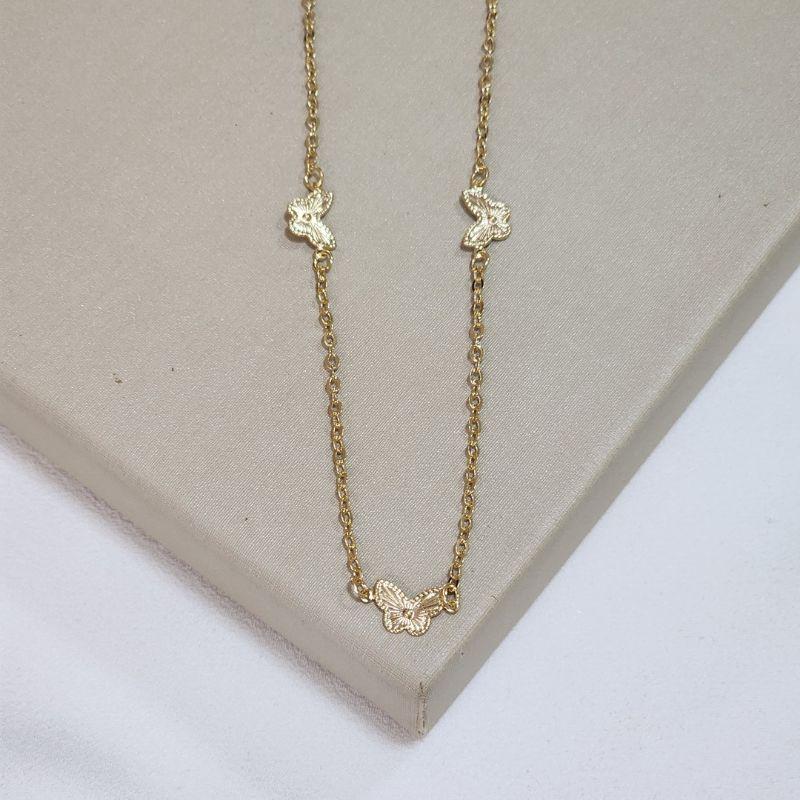 Colar Choker Borboletas