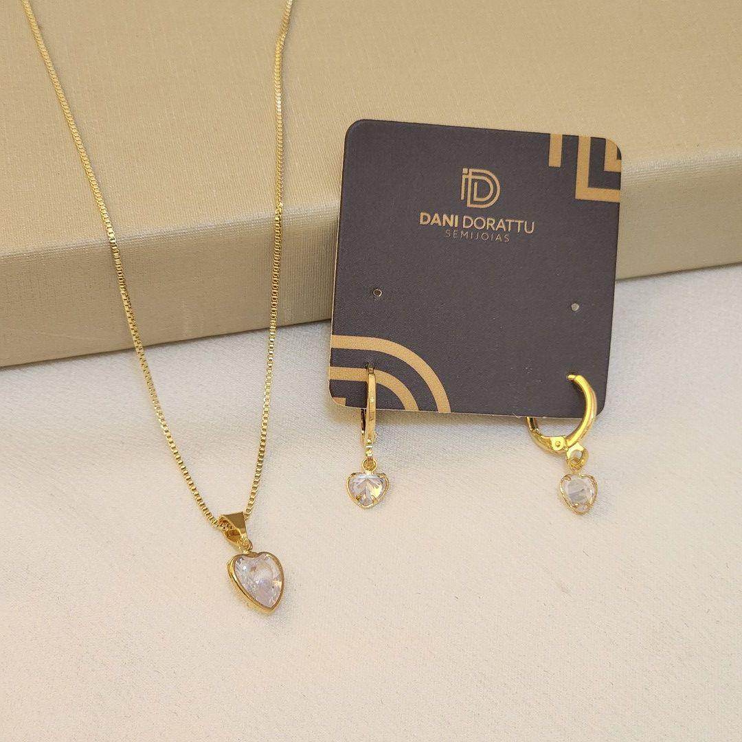 Conjunto Coração Zircônia