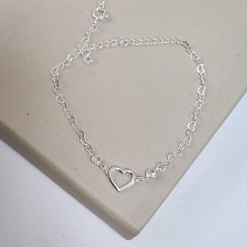Pulseira Coração Vazado