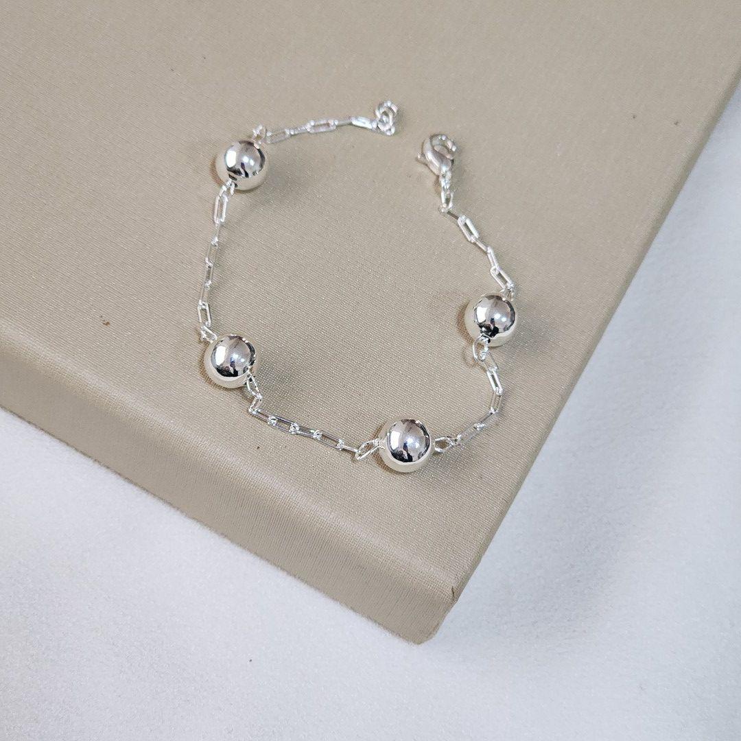 Pulseira Lisa Bolinhas