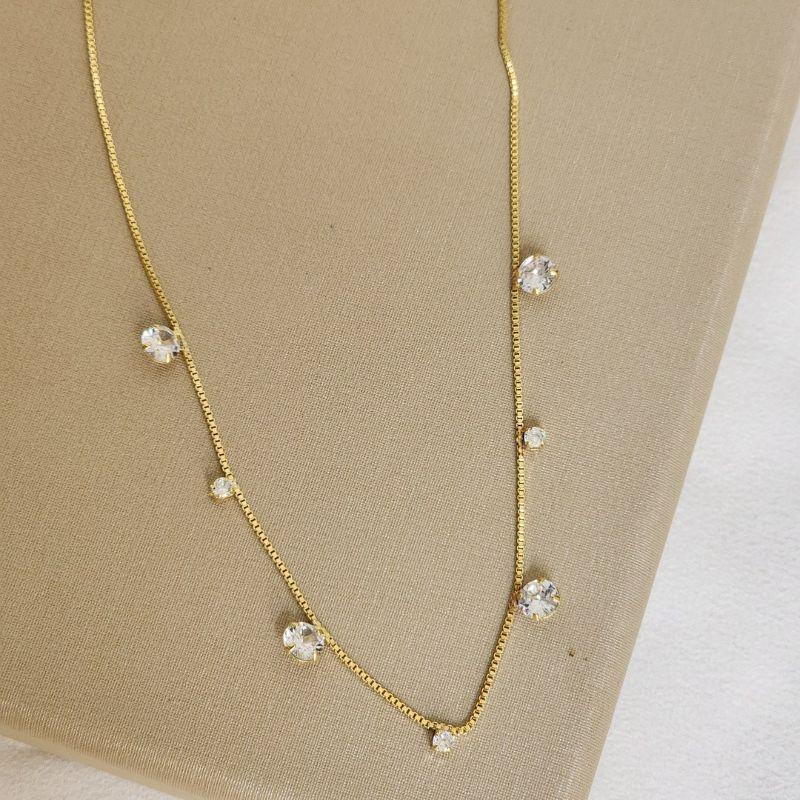 Choker Delicada de Zircônia