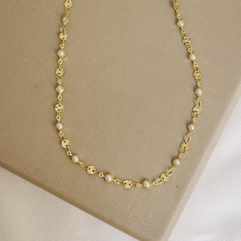 Colar Choker de Perolas