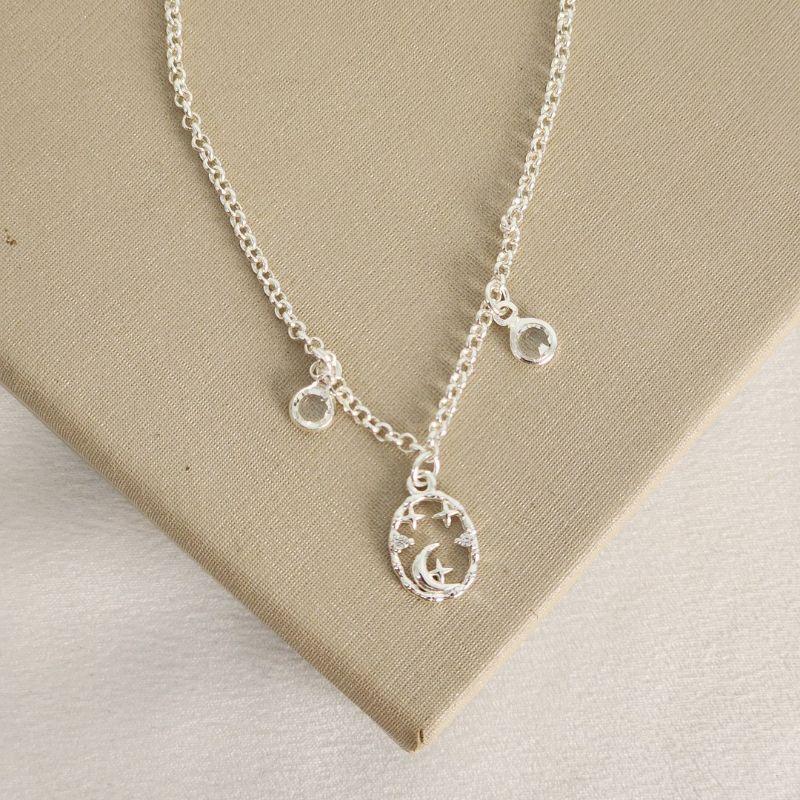 Colar Choker Lua e Estrela Zircônia