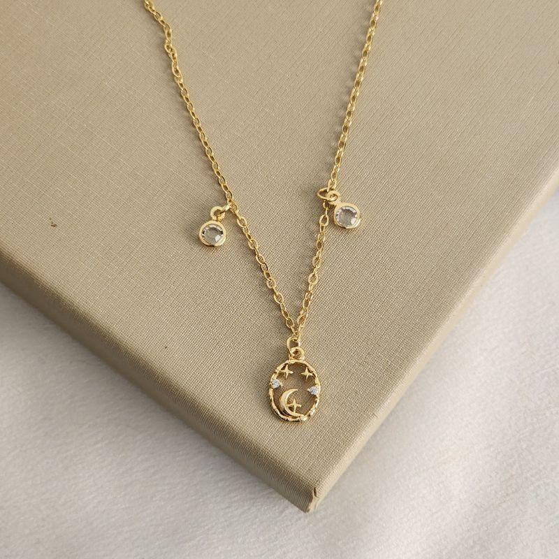 Colar Choker Lua e Estrela Zircônia