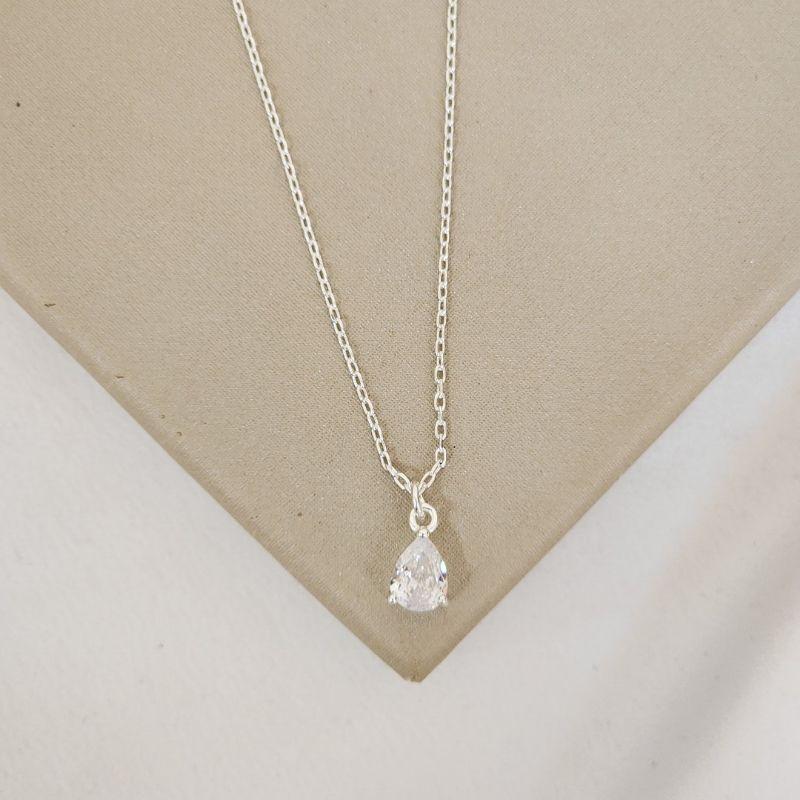 Colar Gota Zircônia