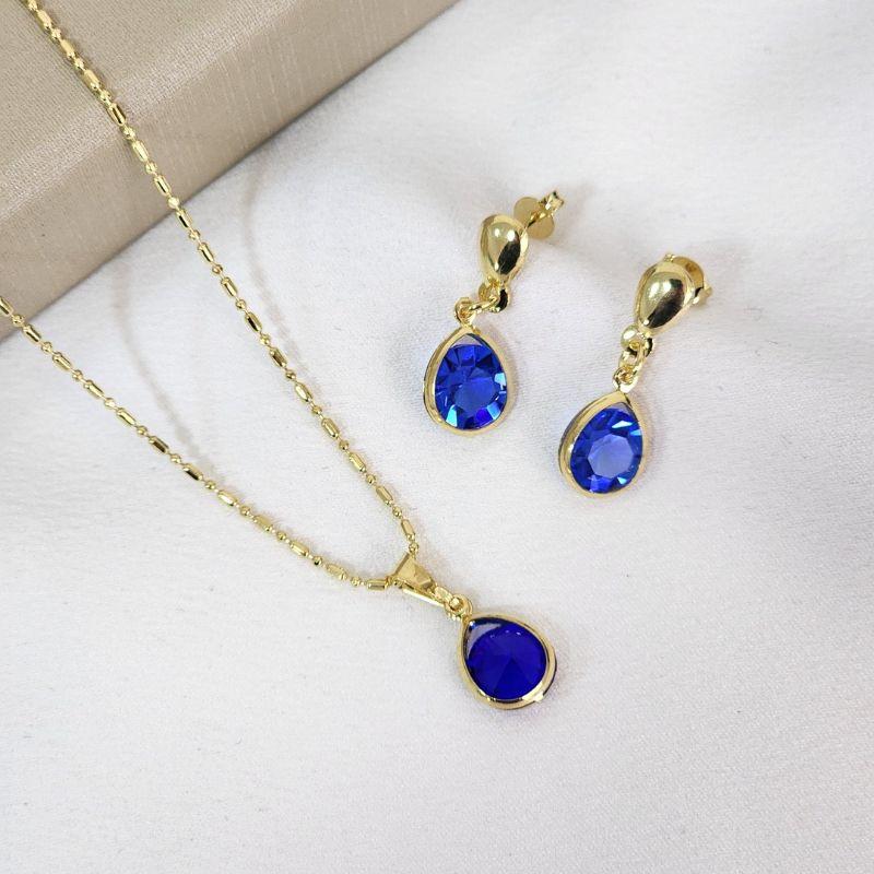 Conjunto Gota - Azul Bic