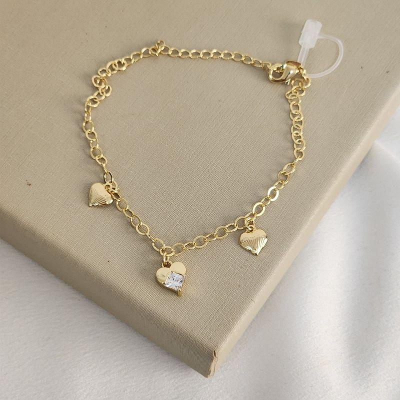 Pulseira Coração Zircônia