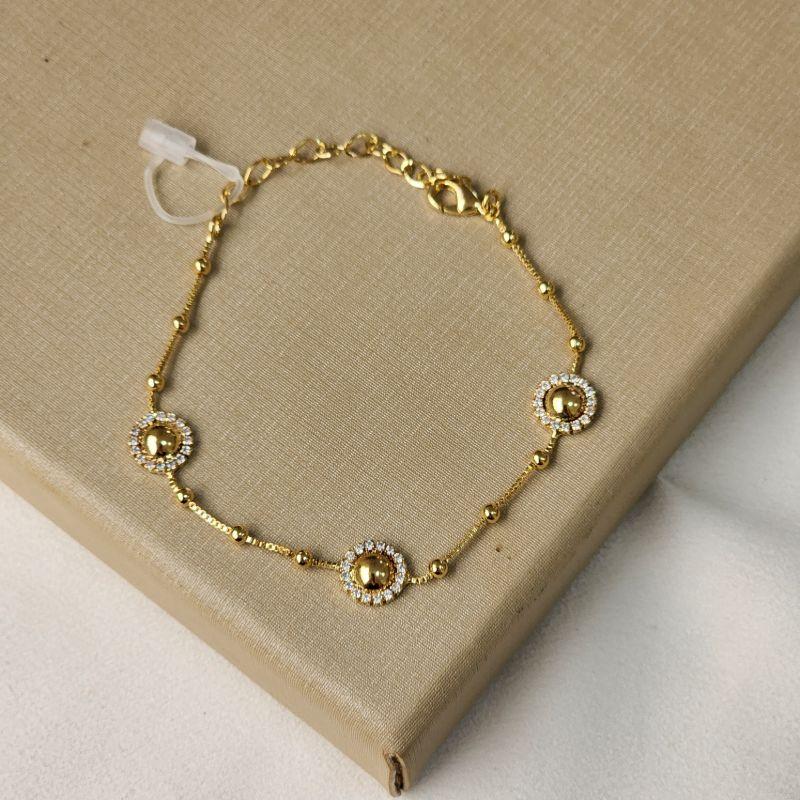 Pulseira Delicada Cravejada