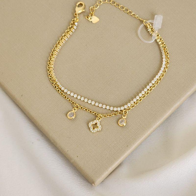 Pulseira Elegante Zircônia