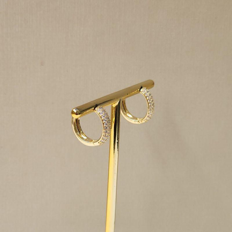 Argola Delicada Zirconia