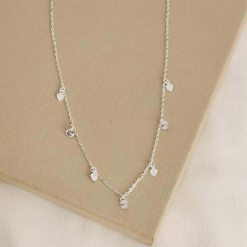 Choker Delicado Liso e Zircônia
