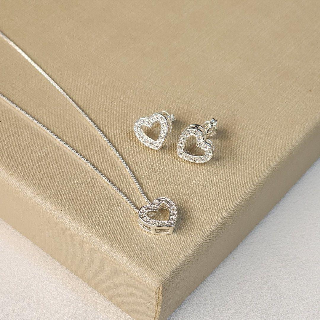 Conjunto Coração Zircônia