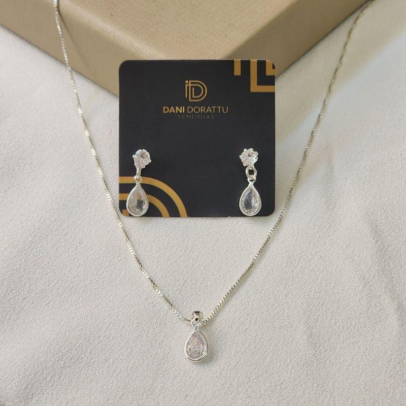 Conjunto Delicado Gota Zirconia