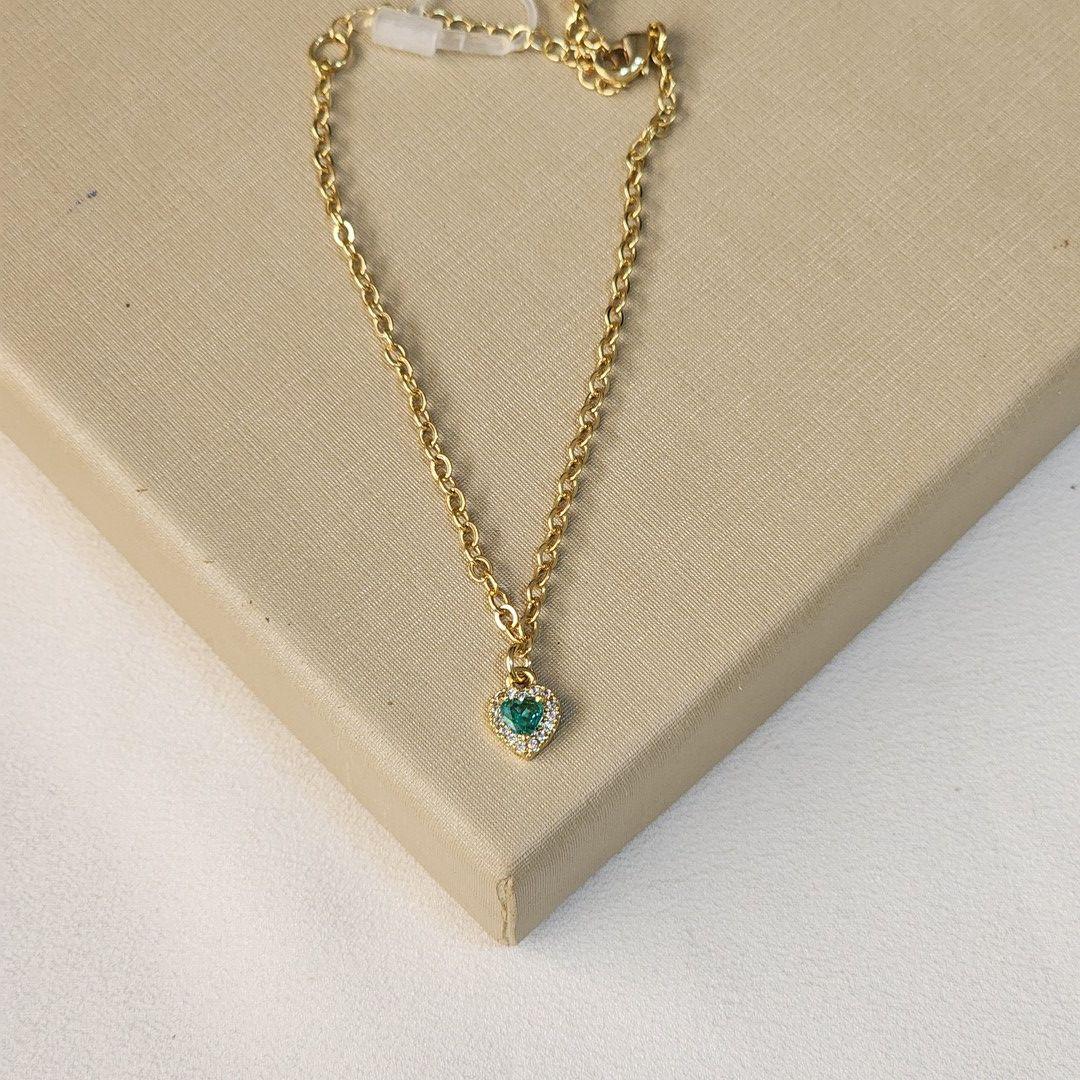 Pulseira Coração Zircônia