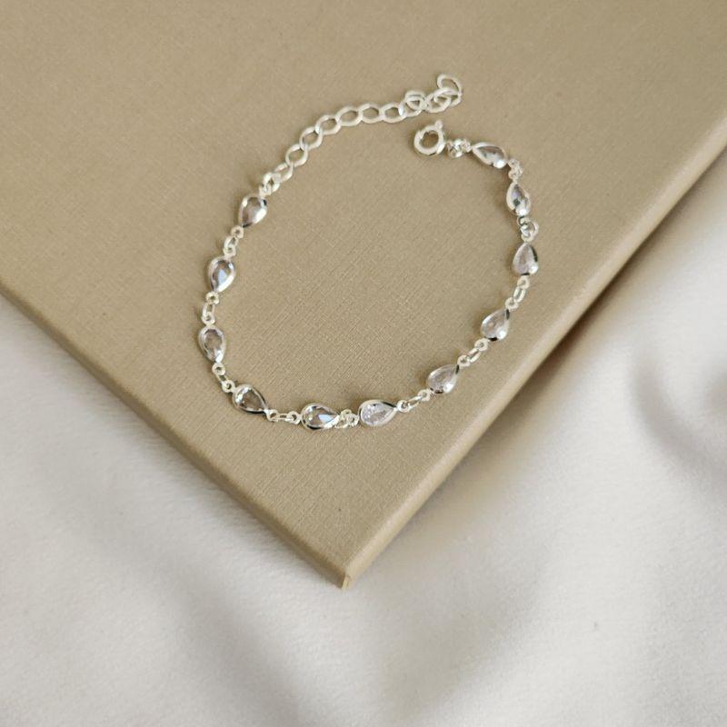 Pulseira Delicada Gota Zircônia