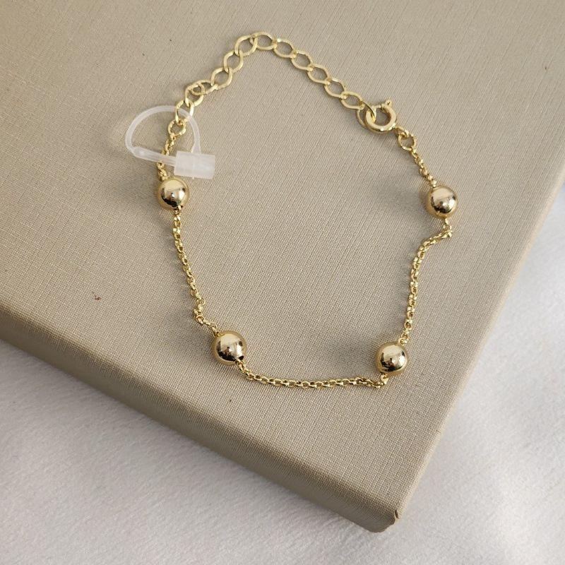 Pulseira Lisa Bolinhas